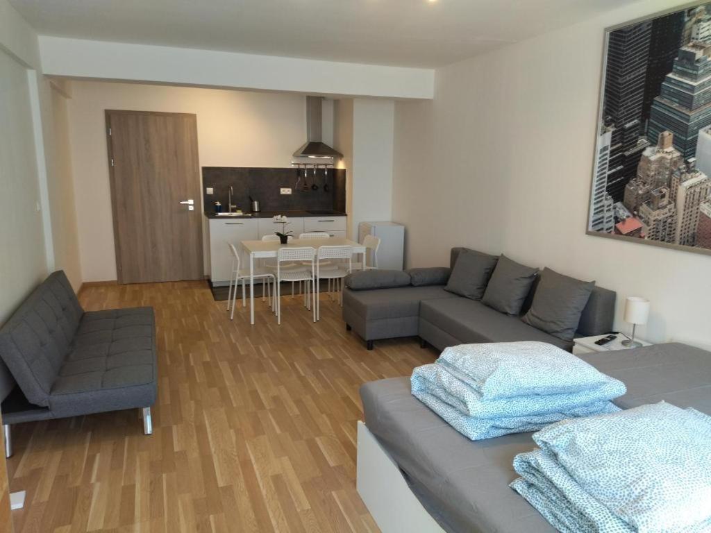 Brand New Studio Apartment #24 In Elite Residence With Free Secure Parking In The Center プラハ エクステリア 写真