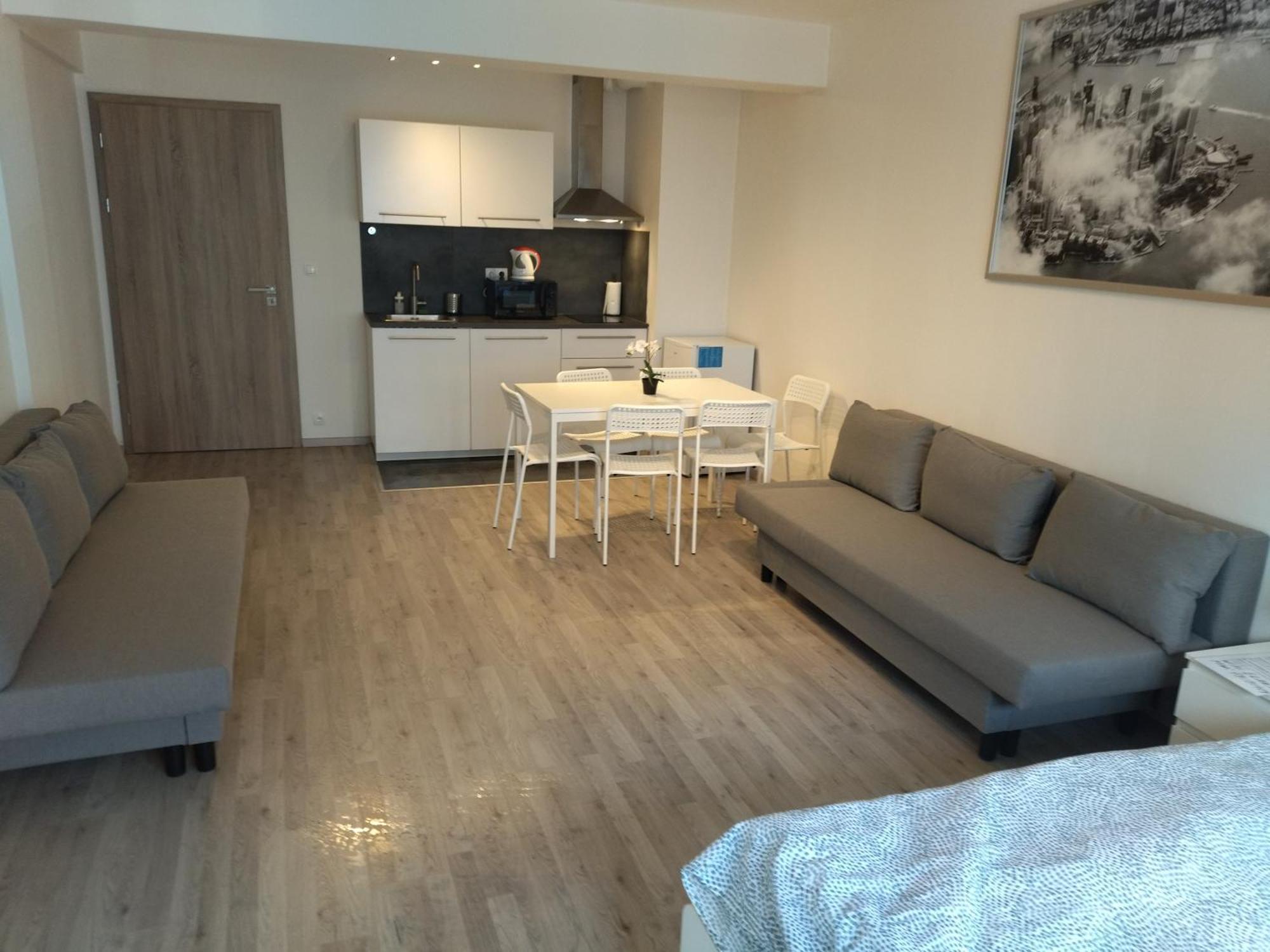 Brand New Studio Apartment #24 In Elite Residence With Free Secure Parking In The Center プラハ エクステリア 写真